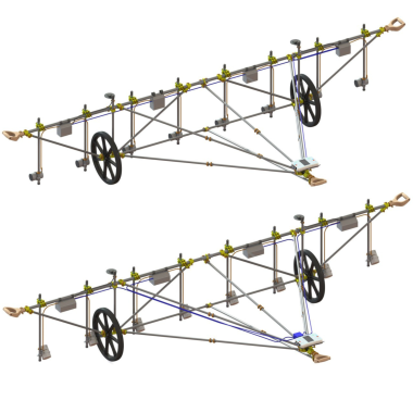 MagCart - Chariot de gradiomètre multi-capteurs non magnétique pour les études archéologiques